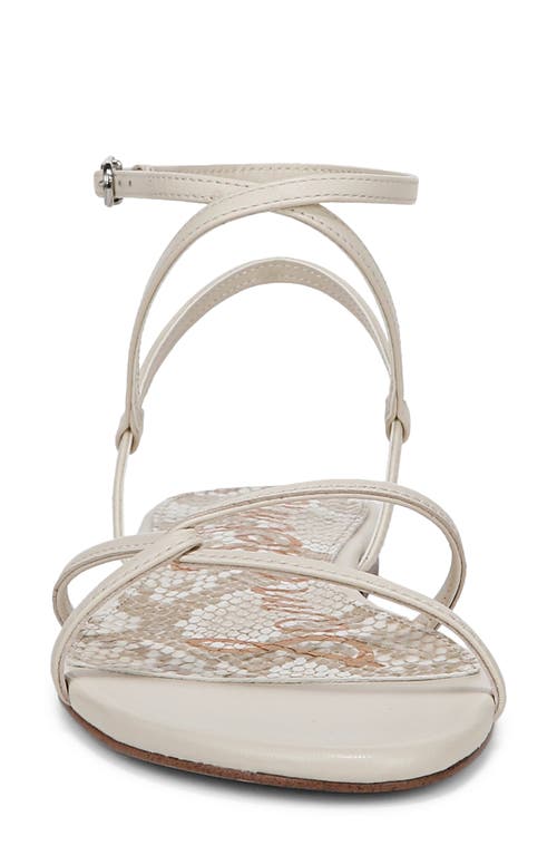 Sam Edelman Ellina Ankle Strap Sandal In Bright White