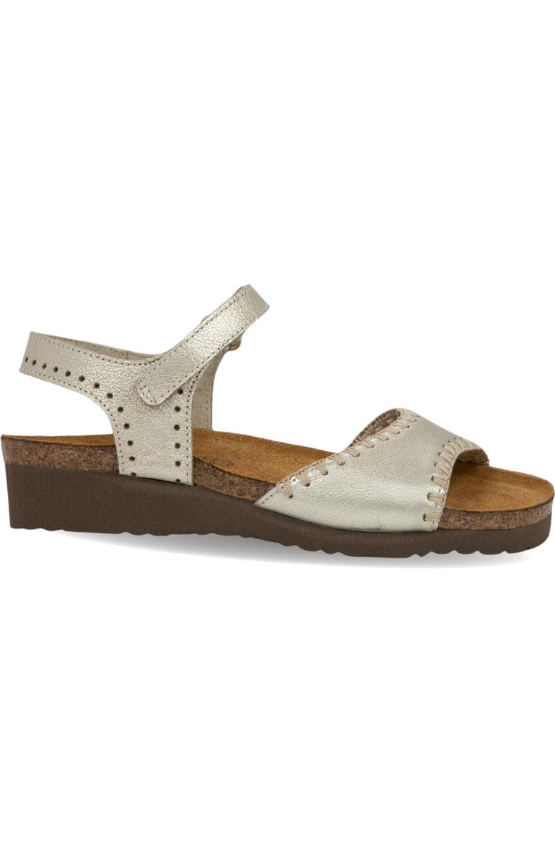 Naot Luna Sandal, Alternate, color, Gold Radiant Leather