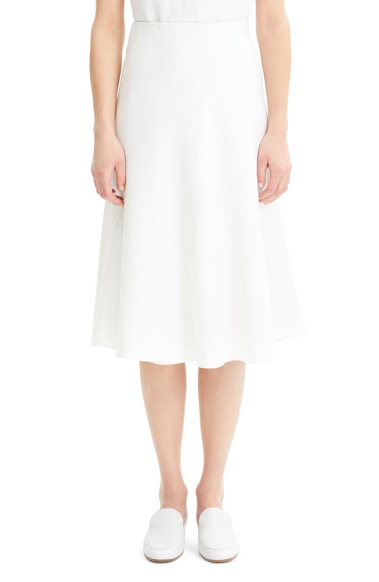 Theory Wrap Front Linen Blend Skirt, Alternate, color, 