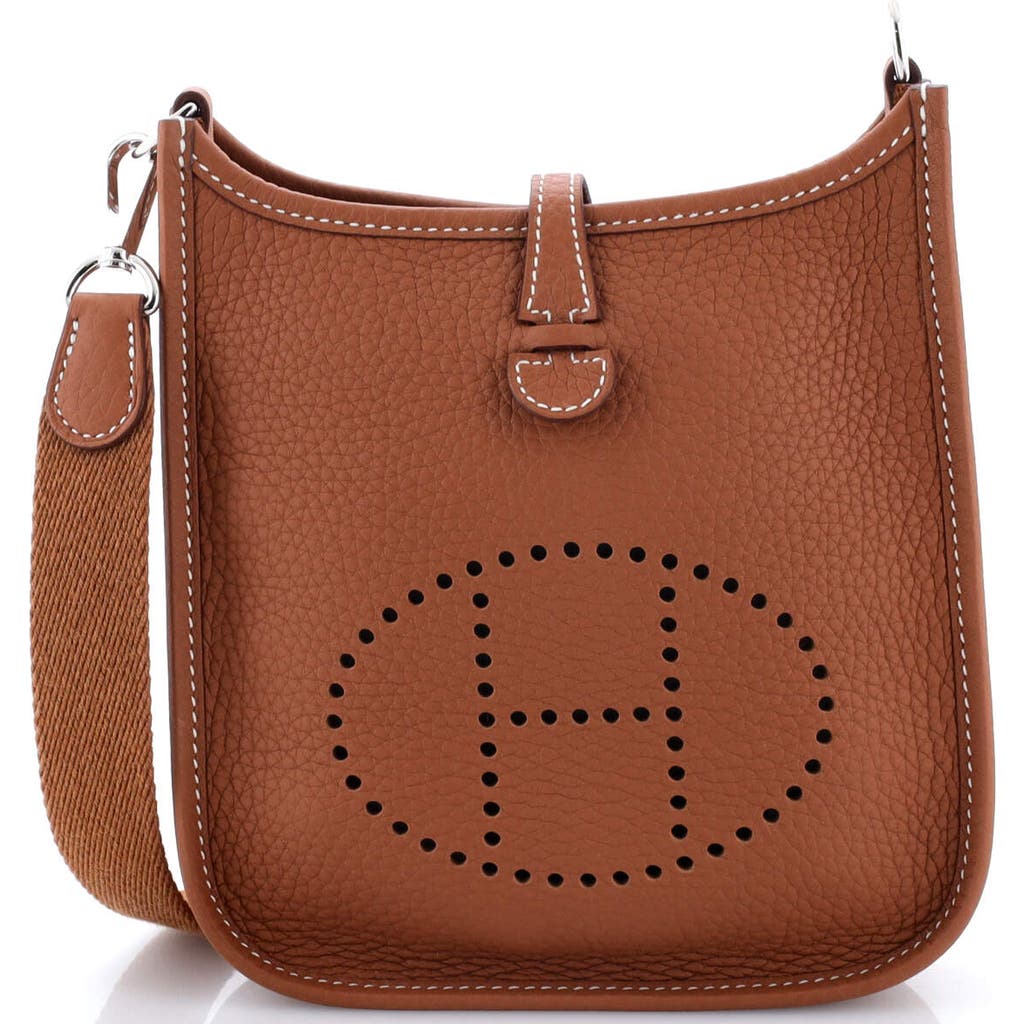 Pre-owned Hermes Hermes Evelyne Bag Gen Iii Clemence Tpm In Brown