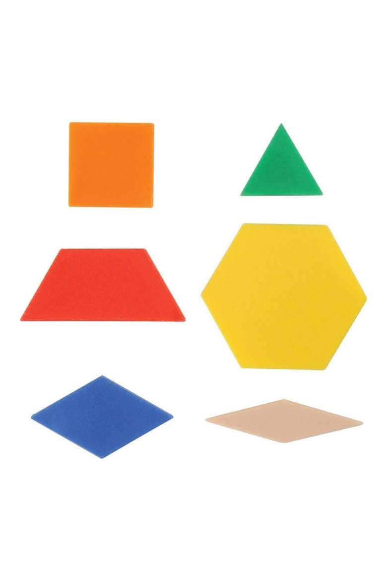 Pattern Blocks and Picture Cards Set, Alternate, color, Multicolored