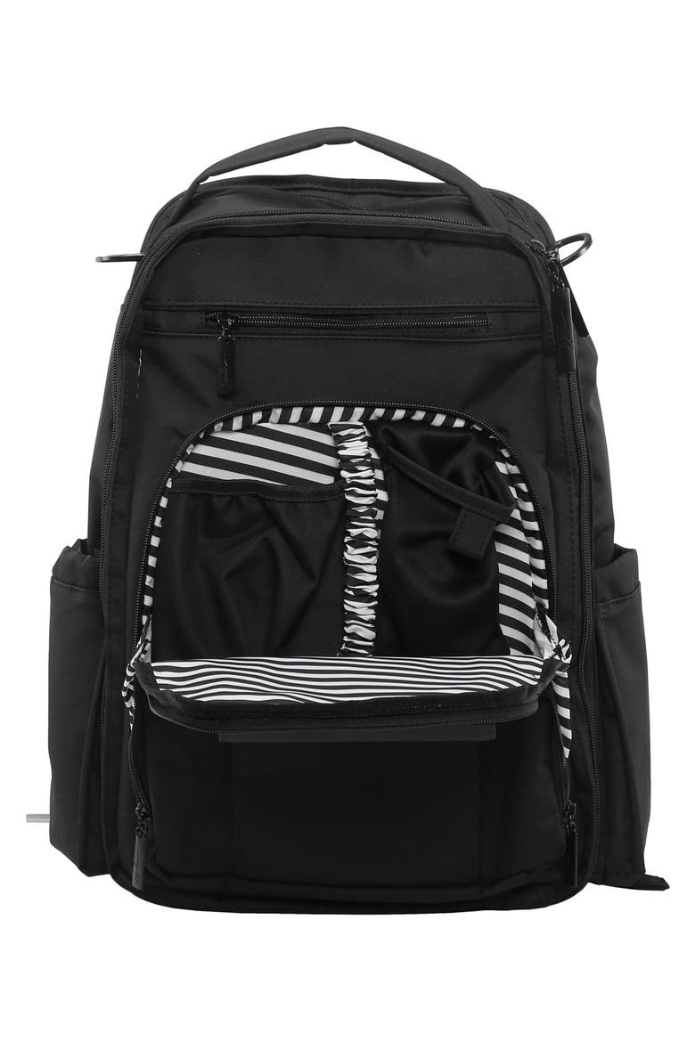 Ju-Ju-Be 'Be Right Back - Onyx Collection' Diaper Backpack, Alternate, color, BLACK OUT