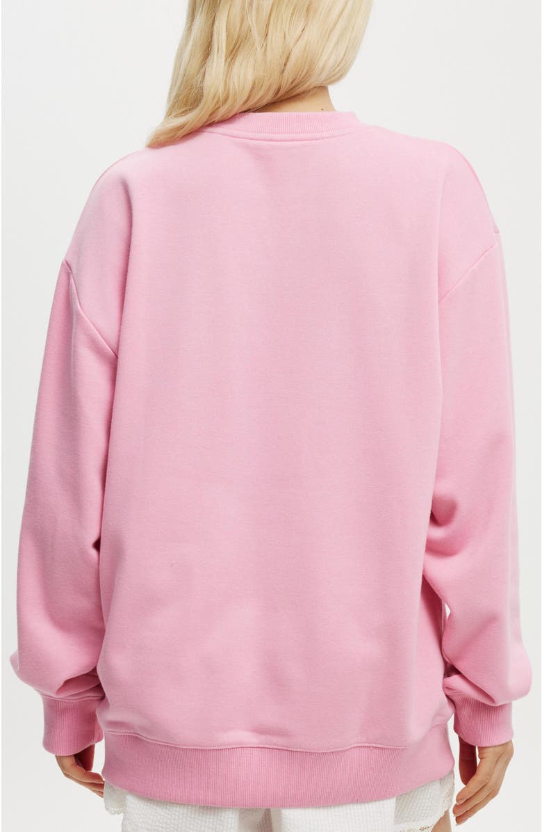 COTTON ON BODY Women's Novelty Sleep Fleece, Alternate, color, Washed Pink Cherry Bow