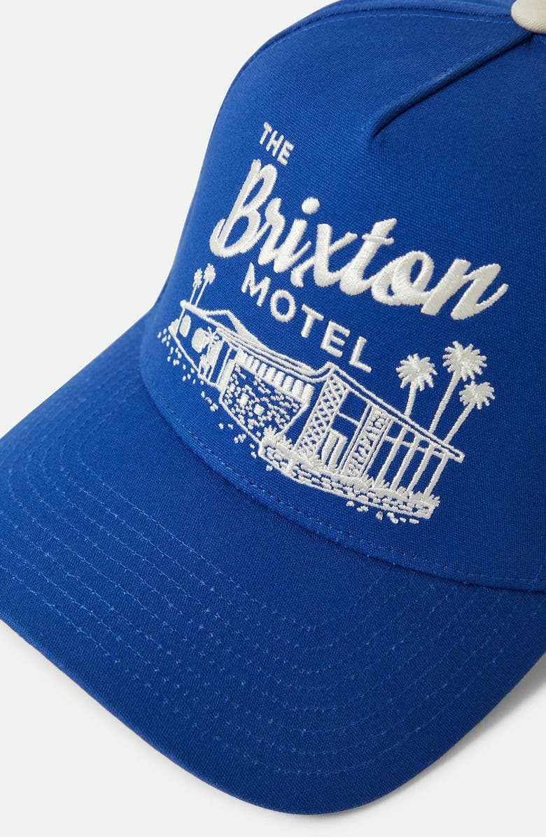Brixton Motel Netplus Snapback Baseball Cap, Alternate, color, Electric Blue/ Off White