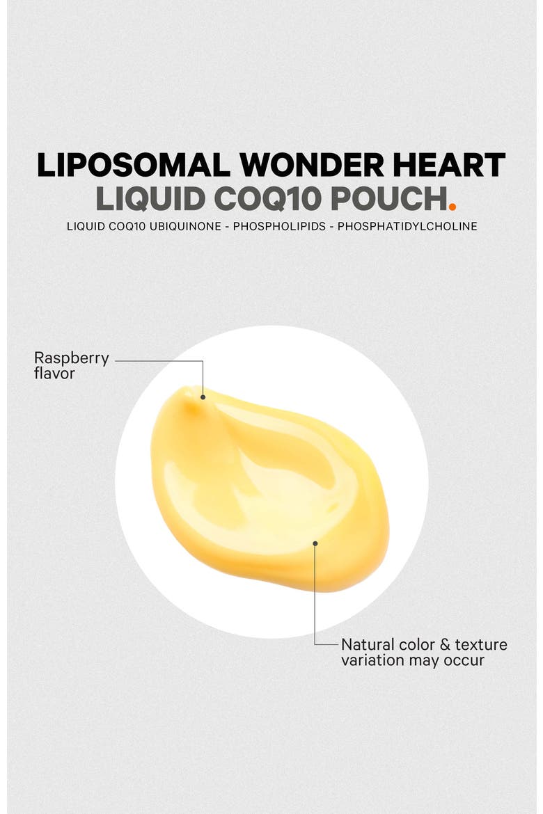 Wonder Heart Liquid CoQ10 Liposomal Ubiquinone Supplement, Alternate, color, White