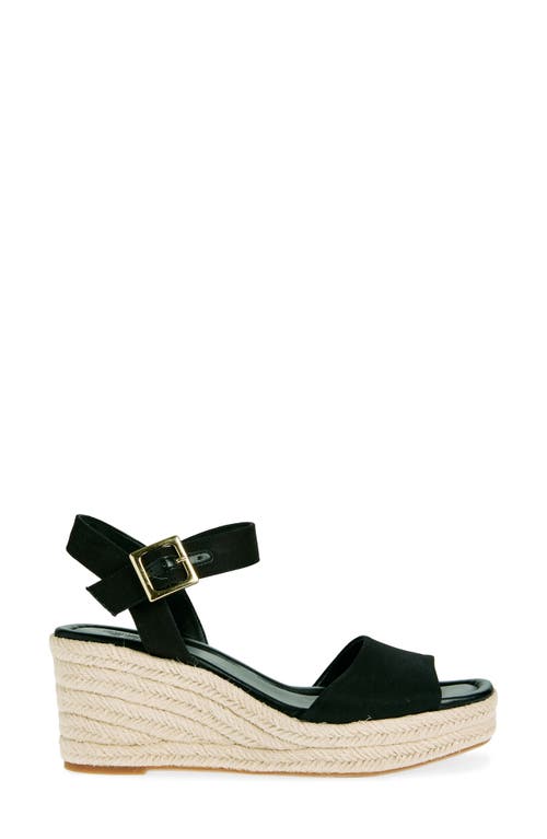 Nordstrom Rack Charlene Espadrille Platform Wedge Sandal In Black