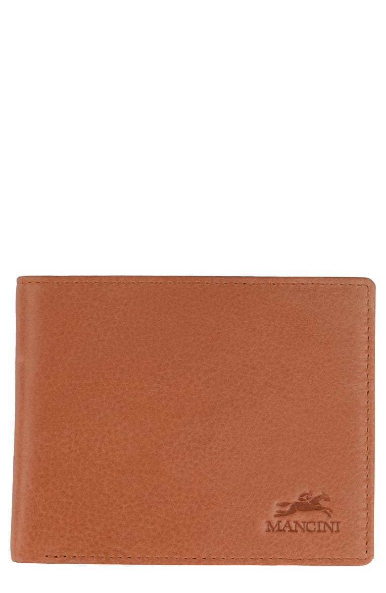 Mancini RFID Bifold Wallet, Main, color, Cognac
