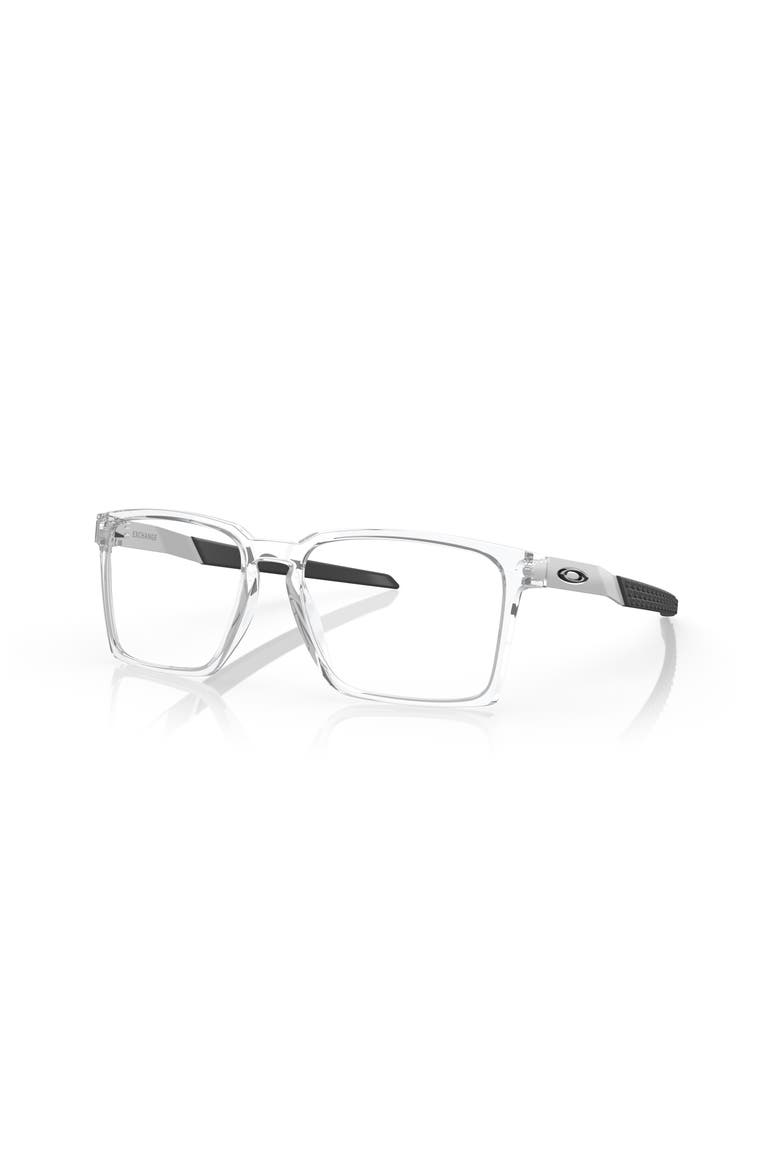 56mm Rectangle optical glasses, Main, color, Transparent