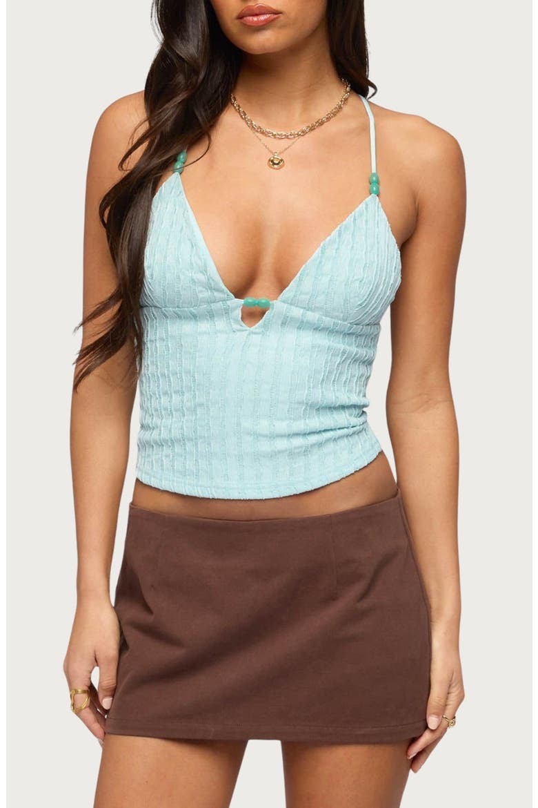 Alitah Bead Textured Tank Top, Main, color, LIGHT-BLUE