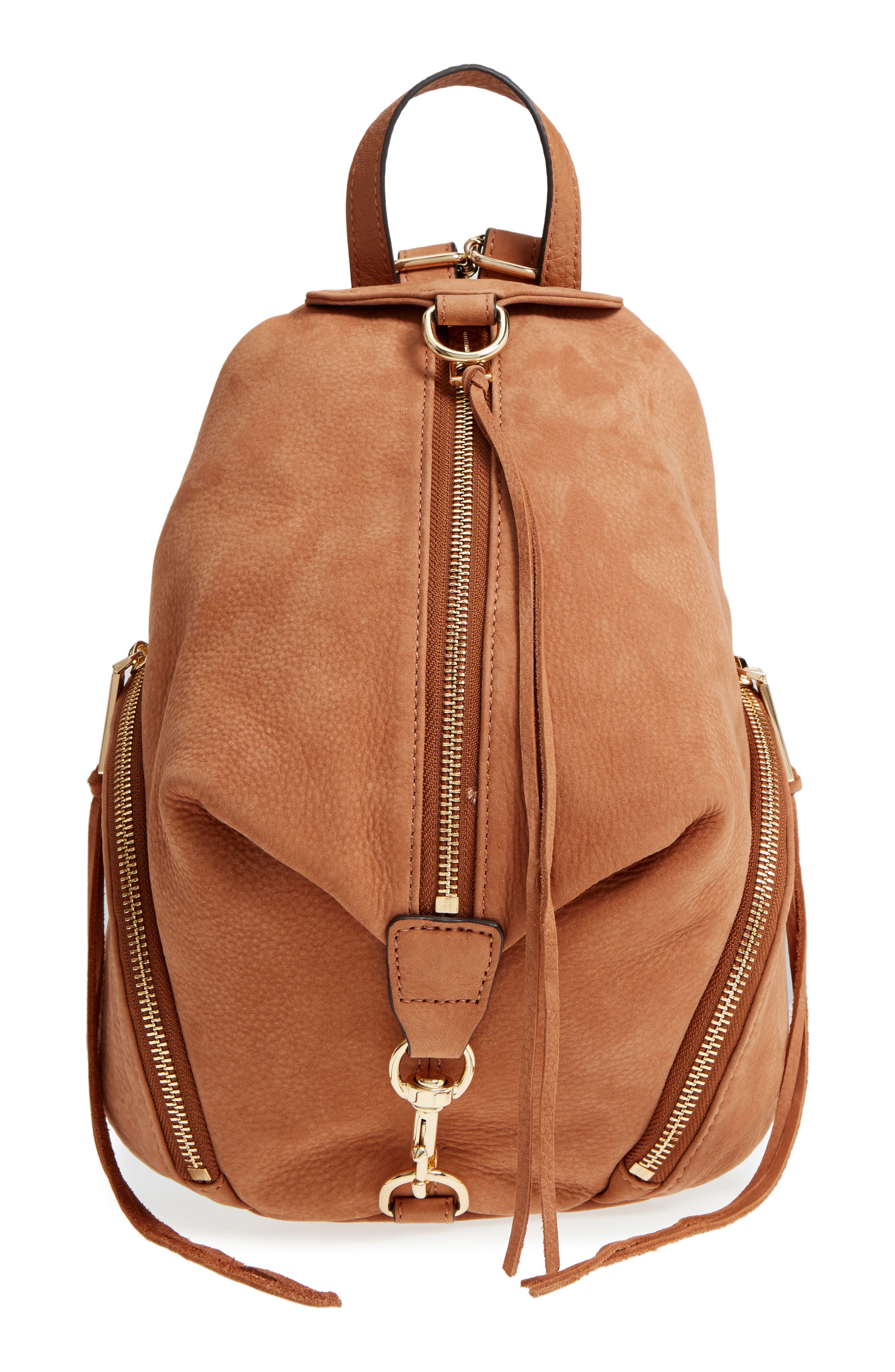 Rebecca Minkoff Medium Julian Nubuck Backpack, Main, color, 