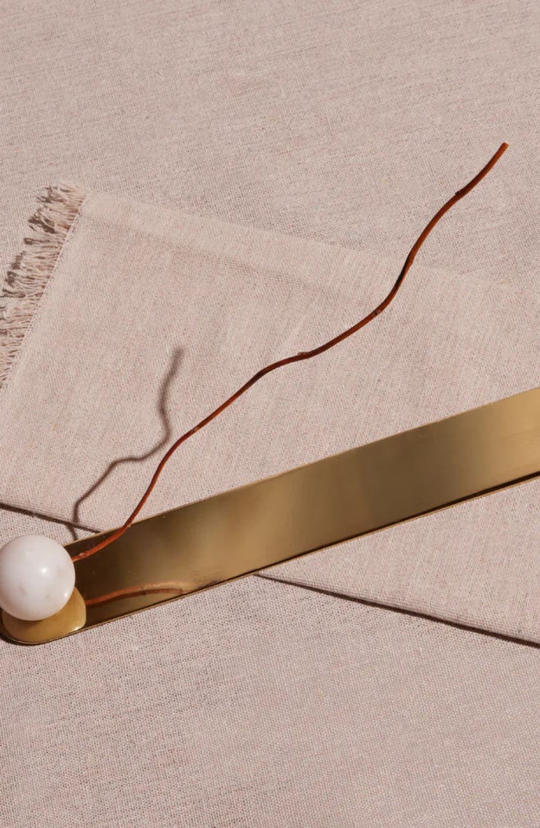 Meso Goods Anka Incense Holder, Alternate, color, Brass