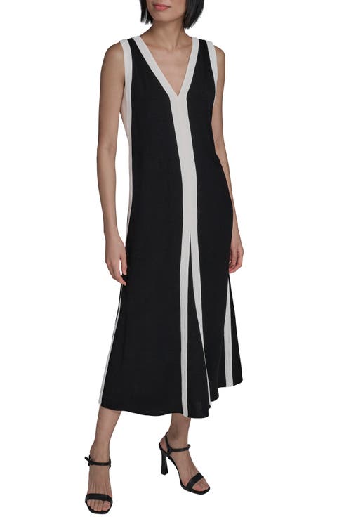 Aero Wash Colorblock A-Line Dress