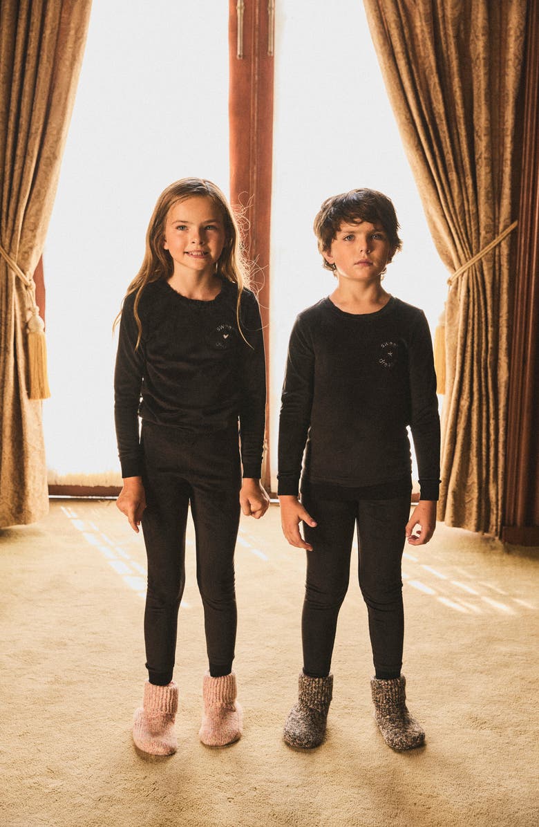 NoggiWear Sweet Dreams Velour Loungewear Set, Alternate, color, 