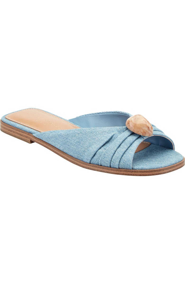 Marc Fisher LTD Dalani Slide Sandal, Main, color, Medium Blue