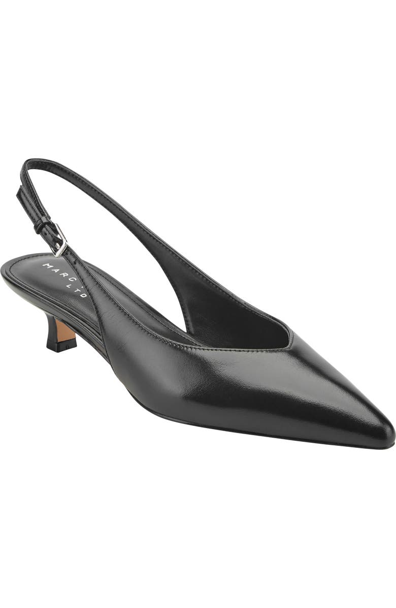 Marc Fisher LTD Luciey Slingback Pointed Toe Kitten Heel Pump, Main, color,