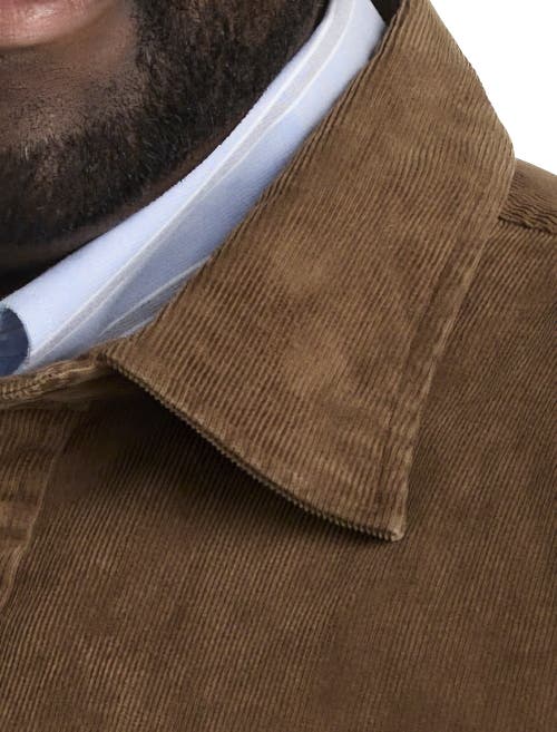 Brooks Brothers Corduroy Shirt Jacket In Carafe
