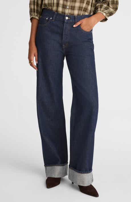 Madewell The Low Slung Cuffed Baggy Jeans