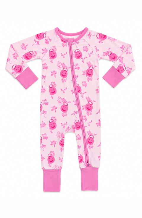 Candy Pail Garden Zipper Romper