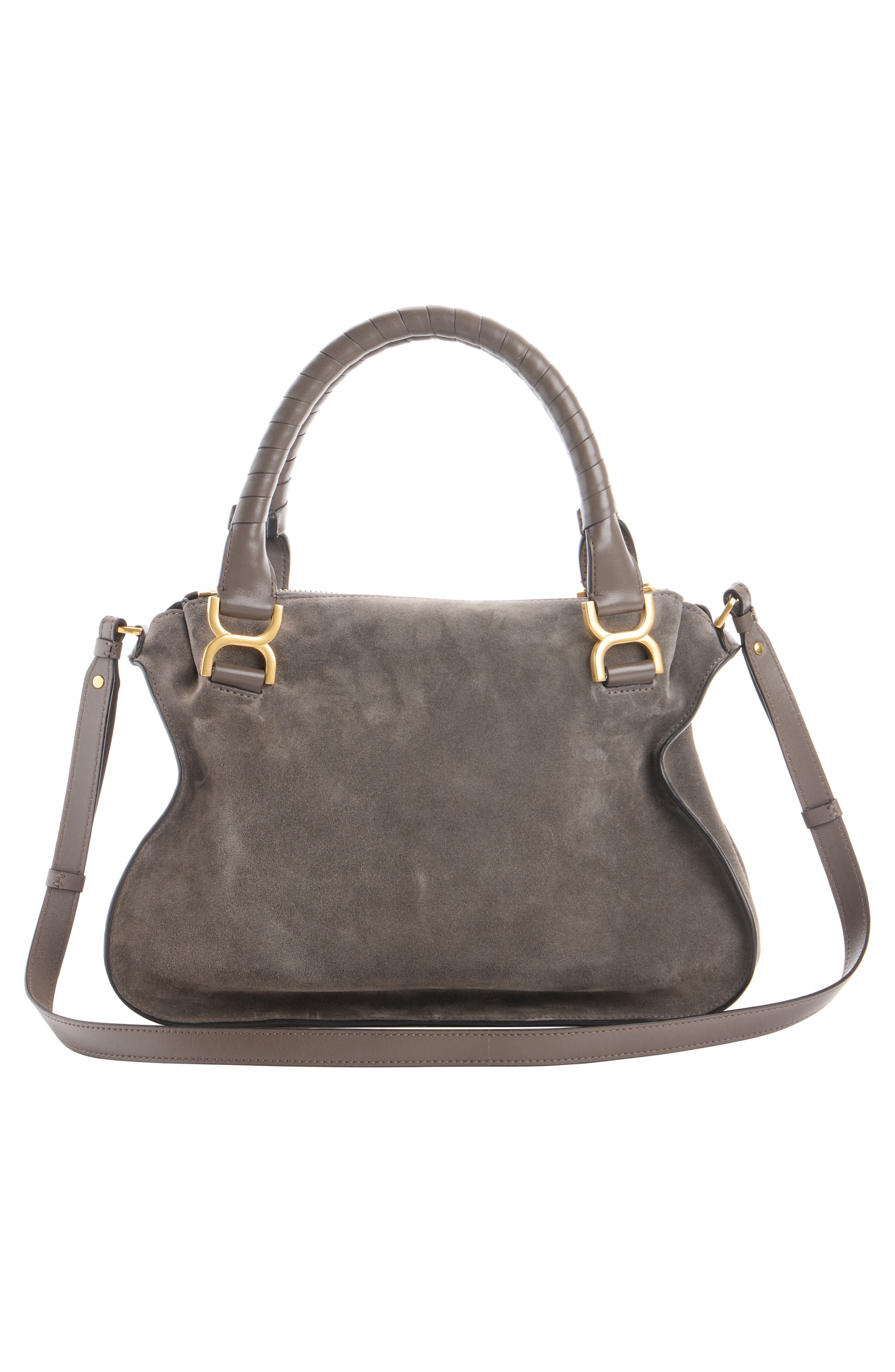 Marcie Leather Satchel, Alternate, color, NICKEL GREY