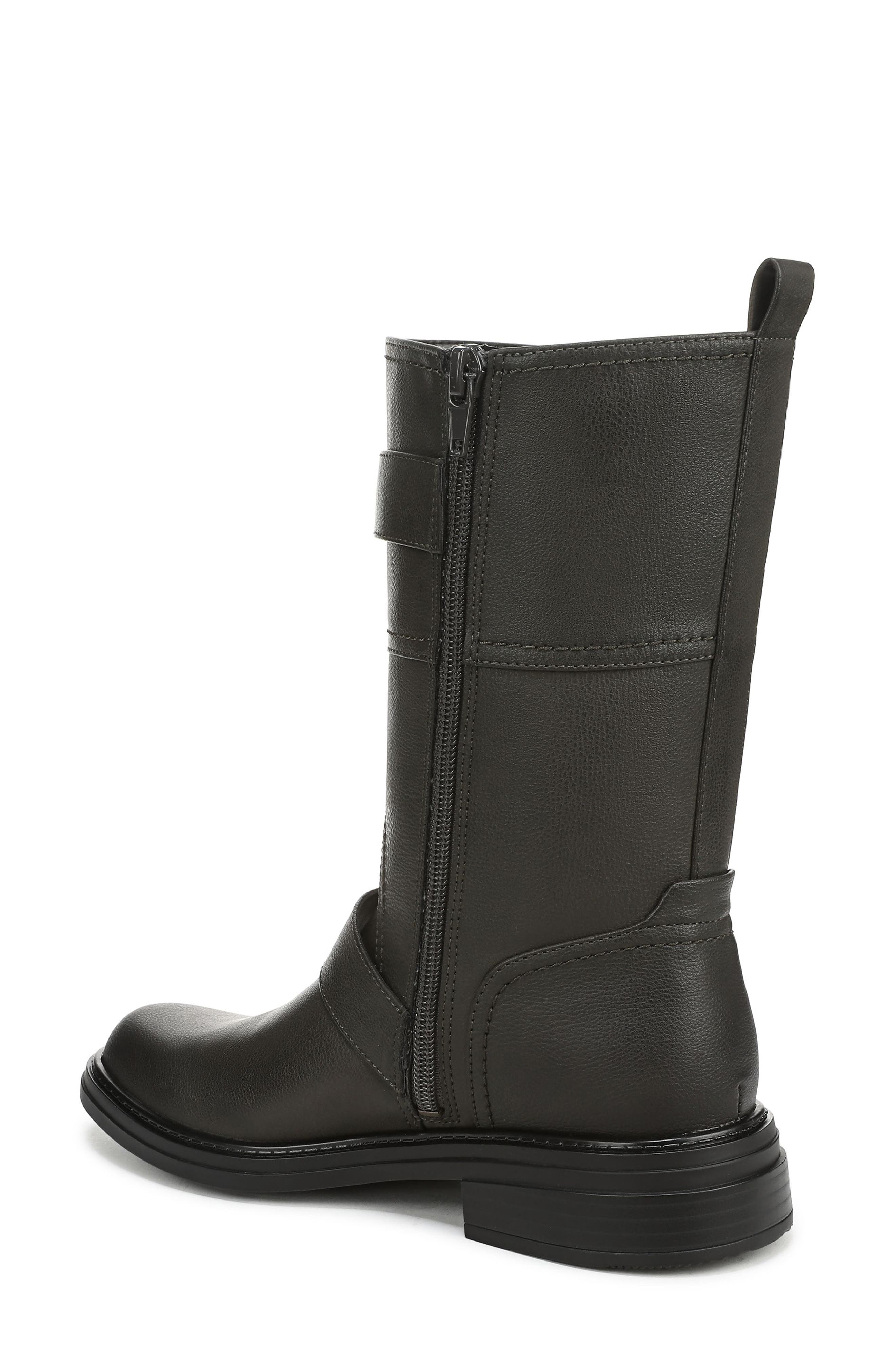 Latoya Faux Leather Boot, Alternate, color, STEELGREY