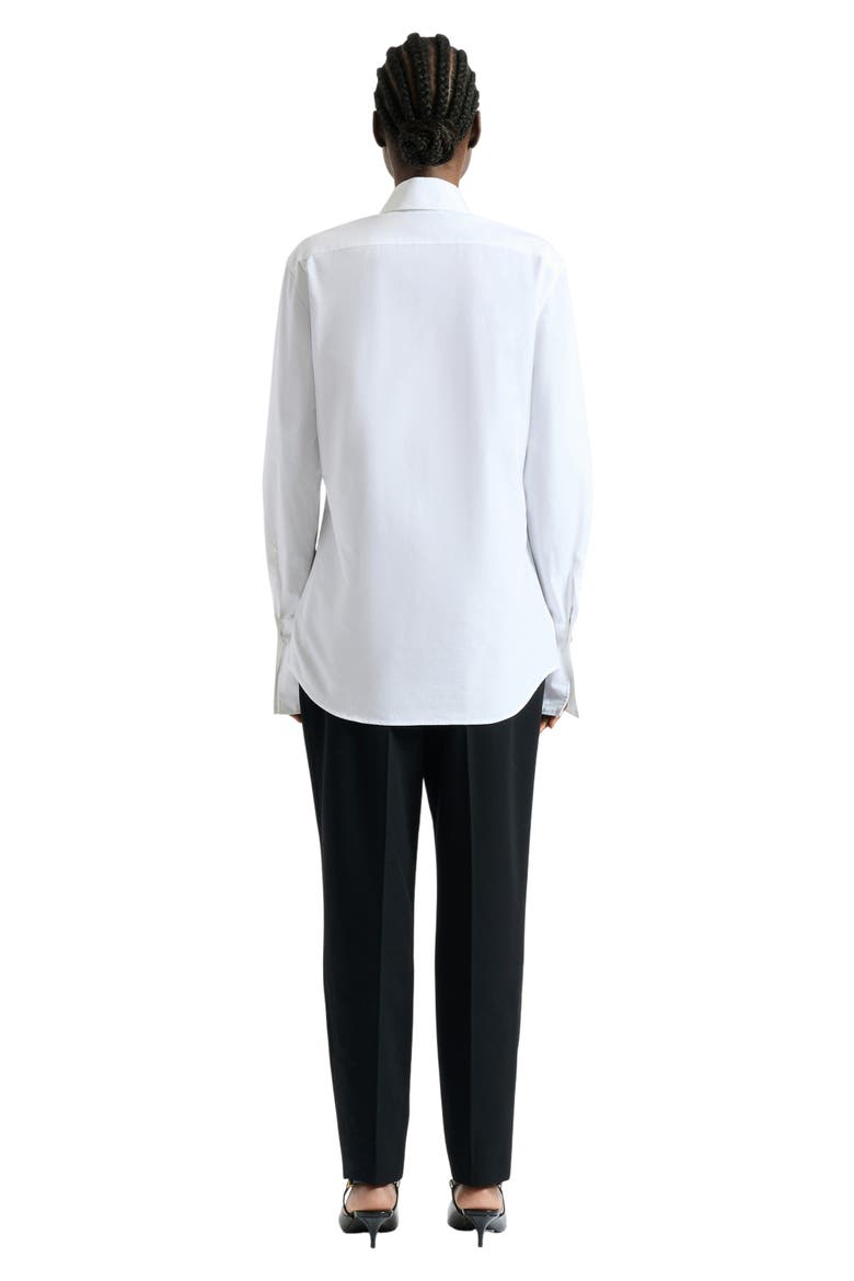Cotton poplin shirt, Alternate, color, white