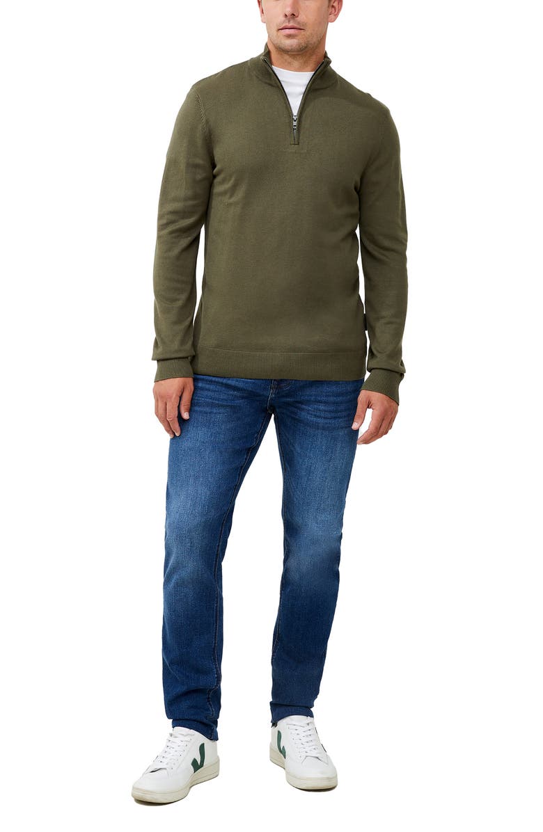 French Connection Quarter Zip Sweater, Alternate, color,