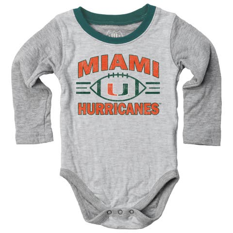 Infant Wes & Willy Heather Gray Miami Hurricanes Jie Jie Hopper Set