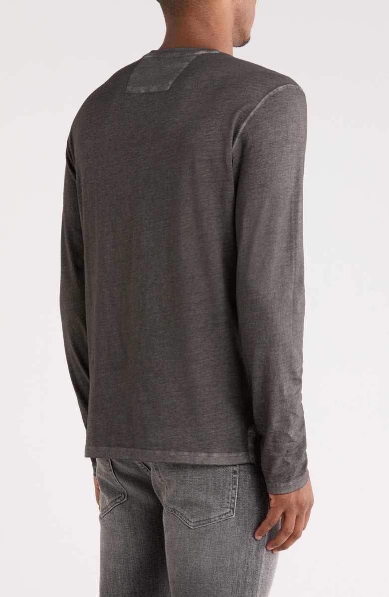 John Varvatos Chester Crewneck Long Sleeve T-Shirt, Alternate, color, Iron Grey