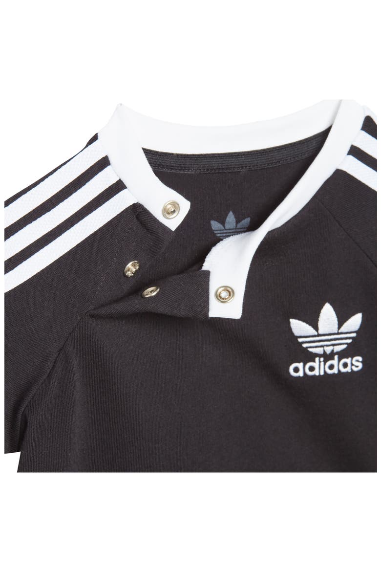 Kids' Adicolor 3-Stripes Cotton T-Shirt, Alternate, color, BLACK