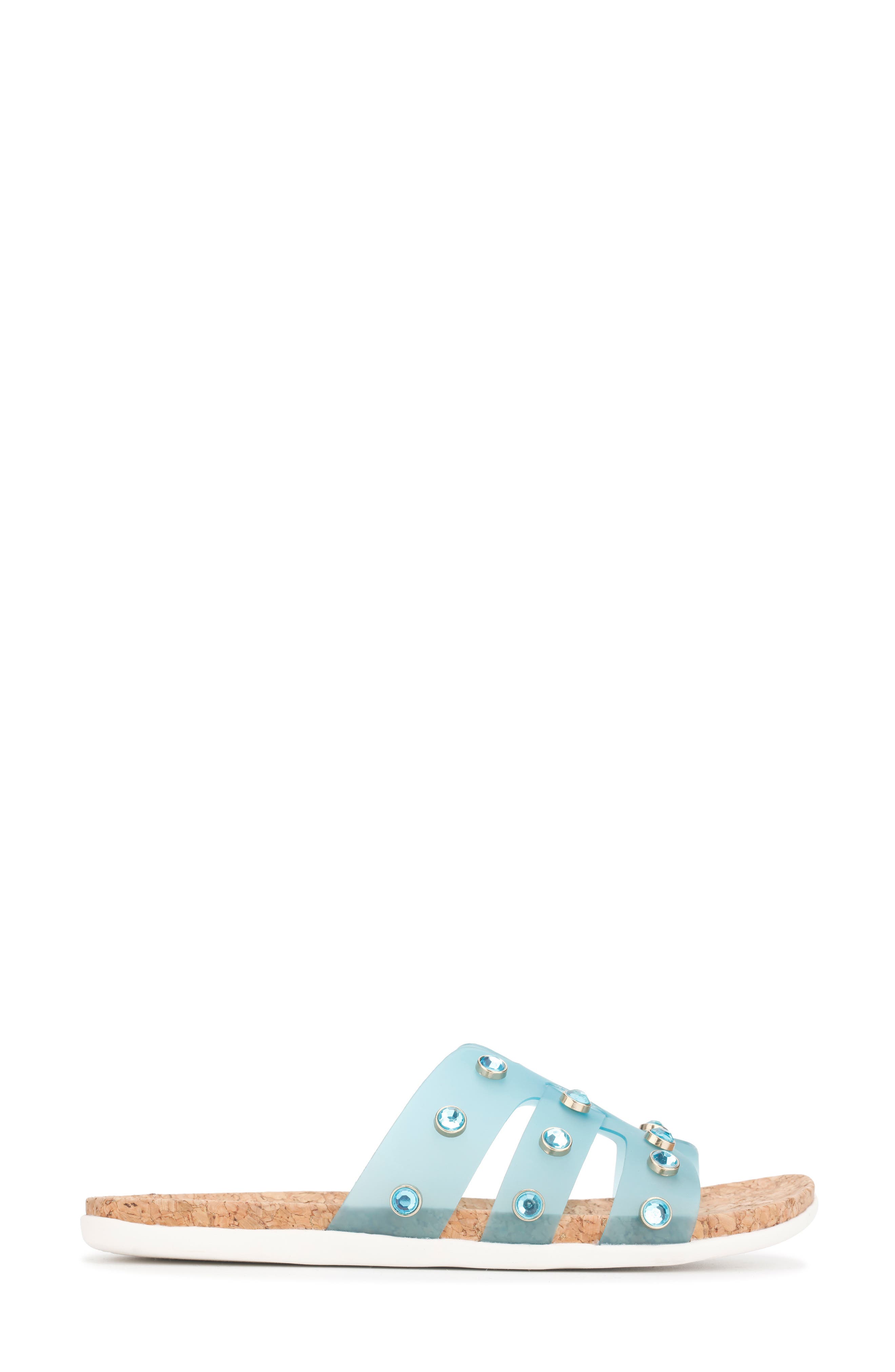 Embellished H-Band Sandal, Alternate, color, AQUA