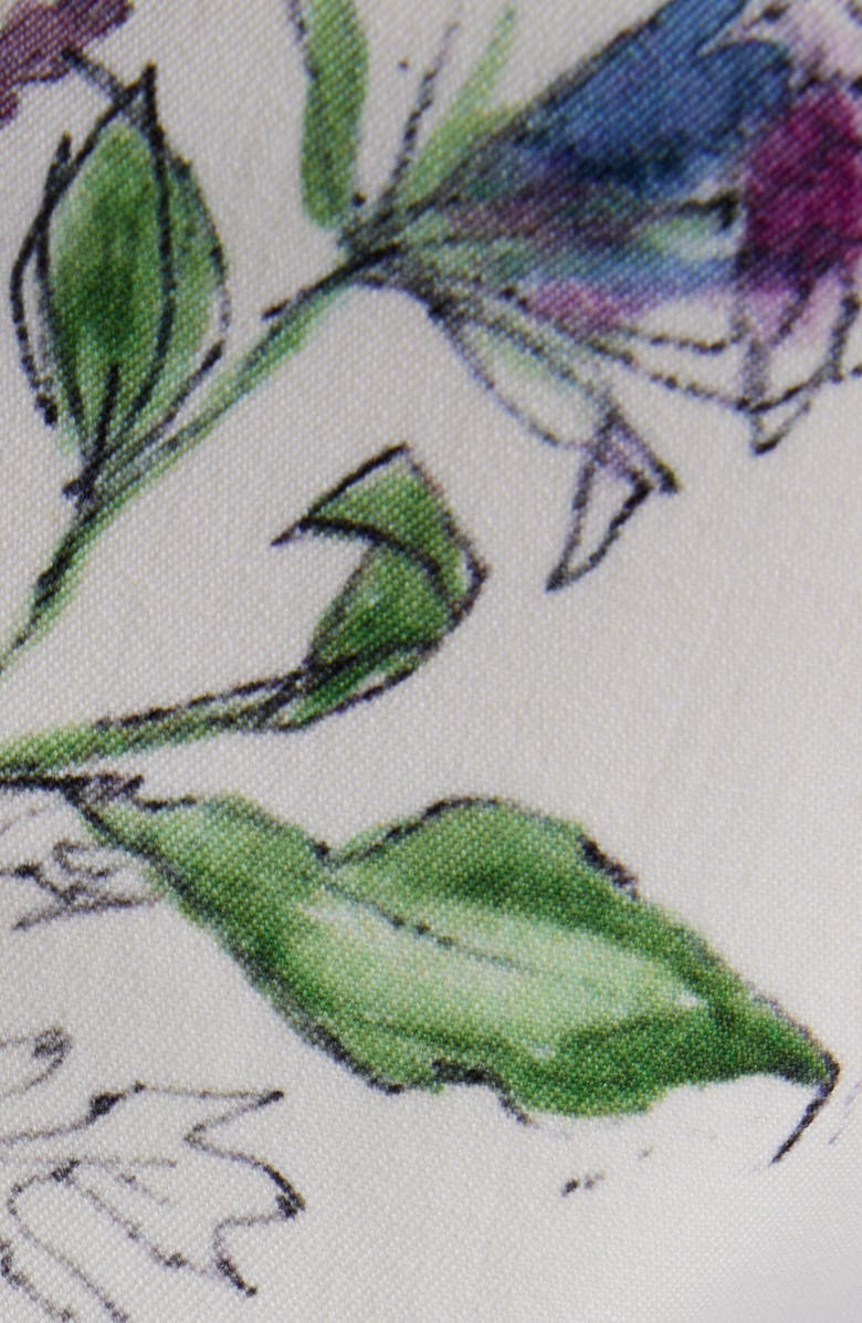 McQueen Floral Wool Cigarette Trousers, Alternate, color, Multicolour