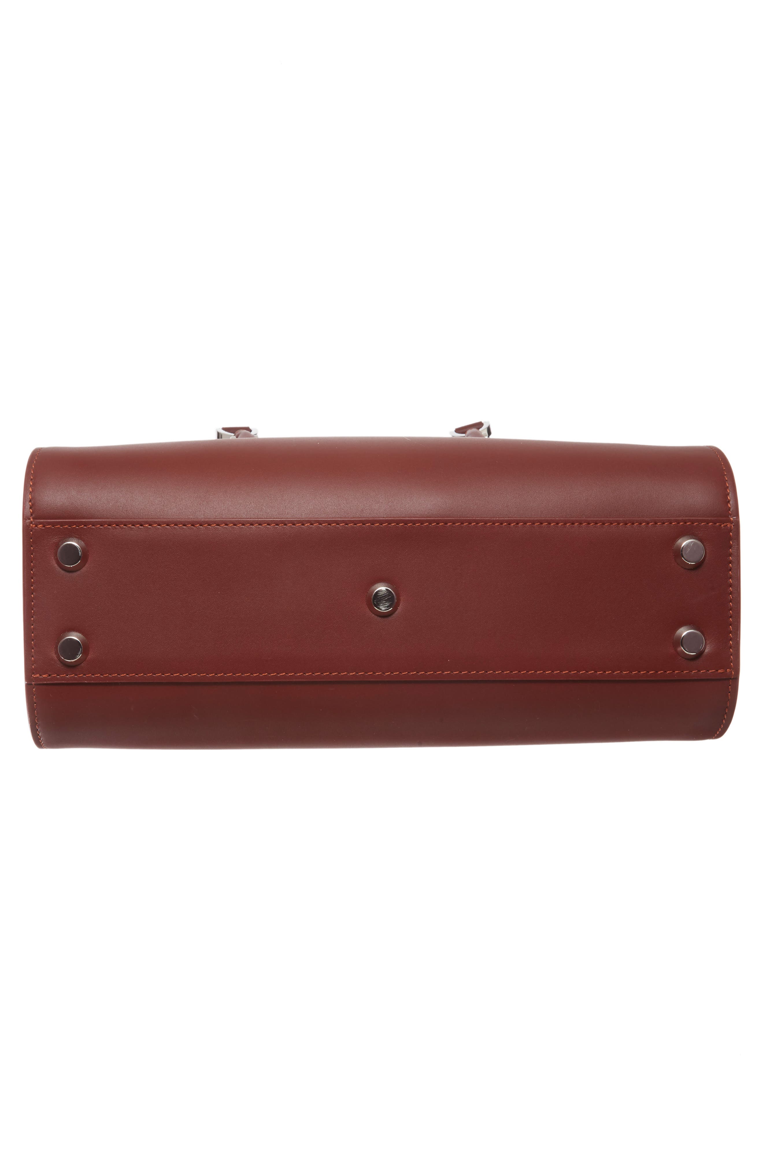 Longchamp Paris Premier Leather Satchel, Alternate, color, Red Lacqur