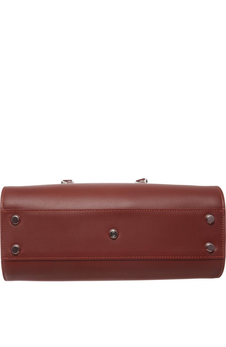 Longchamp Paris Premier Leather Satchel, Alternate, color, Red Lacqur
