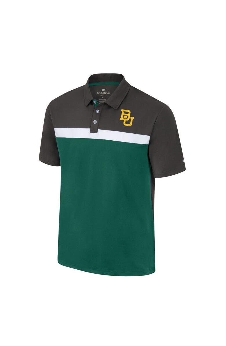 COLOSSEUM Men's Colosseum Charcoal Baylor Bears Two Yutes Polo, Alternate, color,
