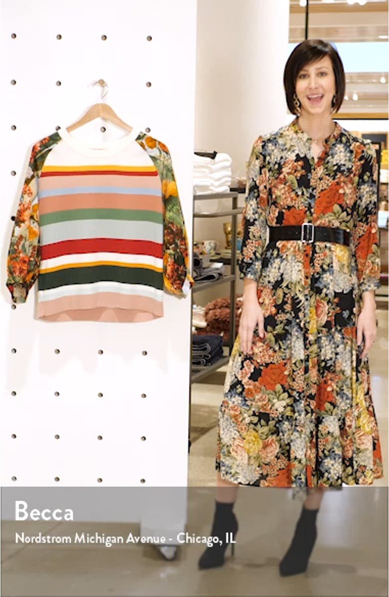 Perforated Yoke Wool Sweater, sales video thumbnail