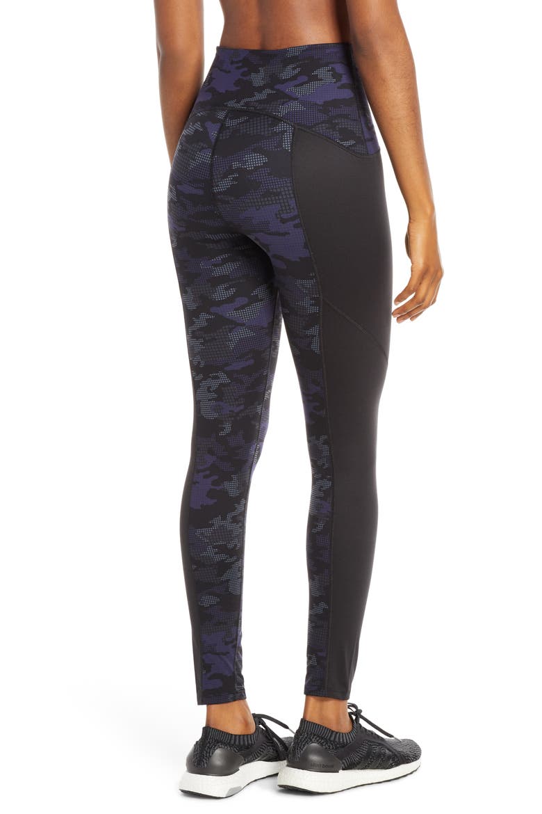 Print Active Leggings, Alternate, color, GEO BLUE CAMO