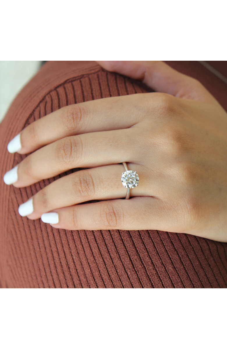 LuvMyJewelry Velora 14K Gold Round Lab Grown Diamond Solitaire Ring - 1.5 Ct, Alternate, color, 14K White Gold