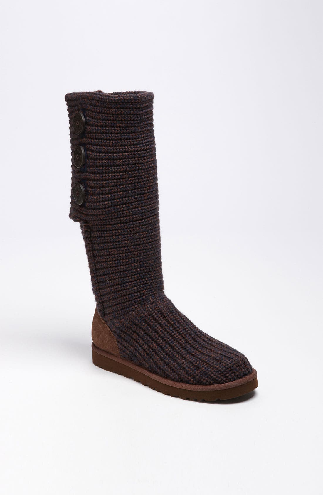 'Cardy' Classic Knit Boot, Main, color, NAVY/ CHOCOLATE