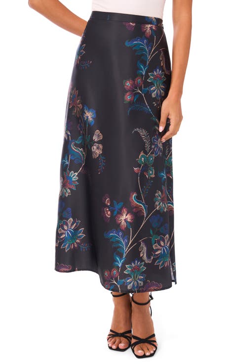 Floral Print Pencil Skirt