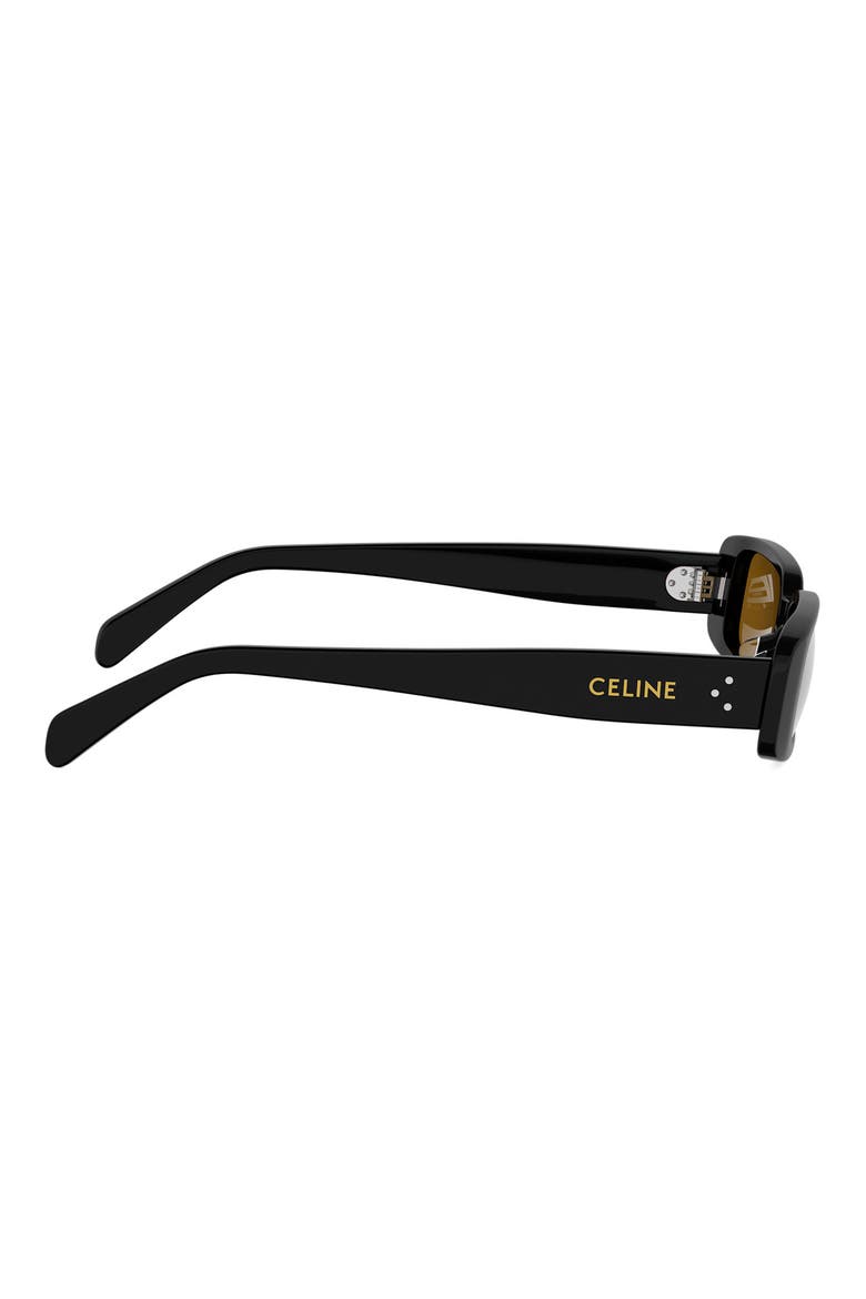 53mm Rectangle Sunglasses, Alternate, color, SHINY BLACK / ROVIEX