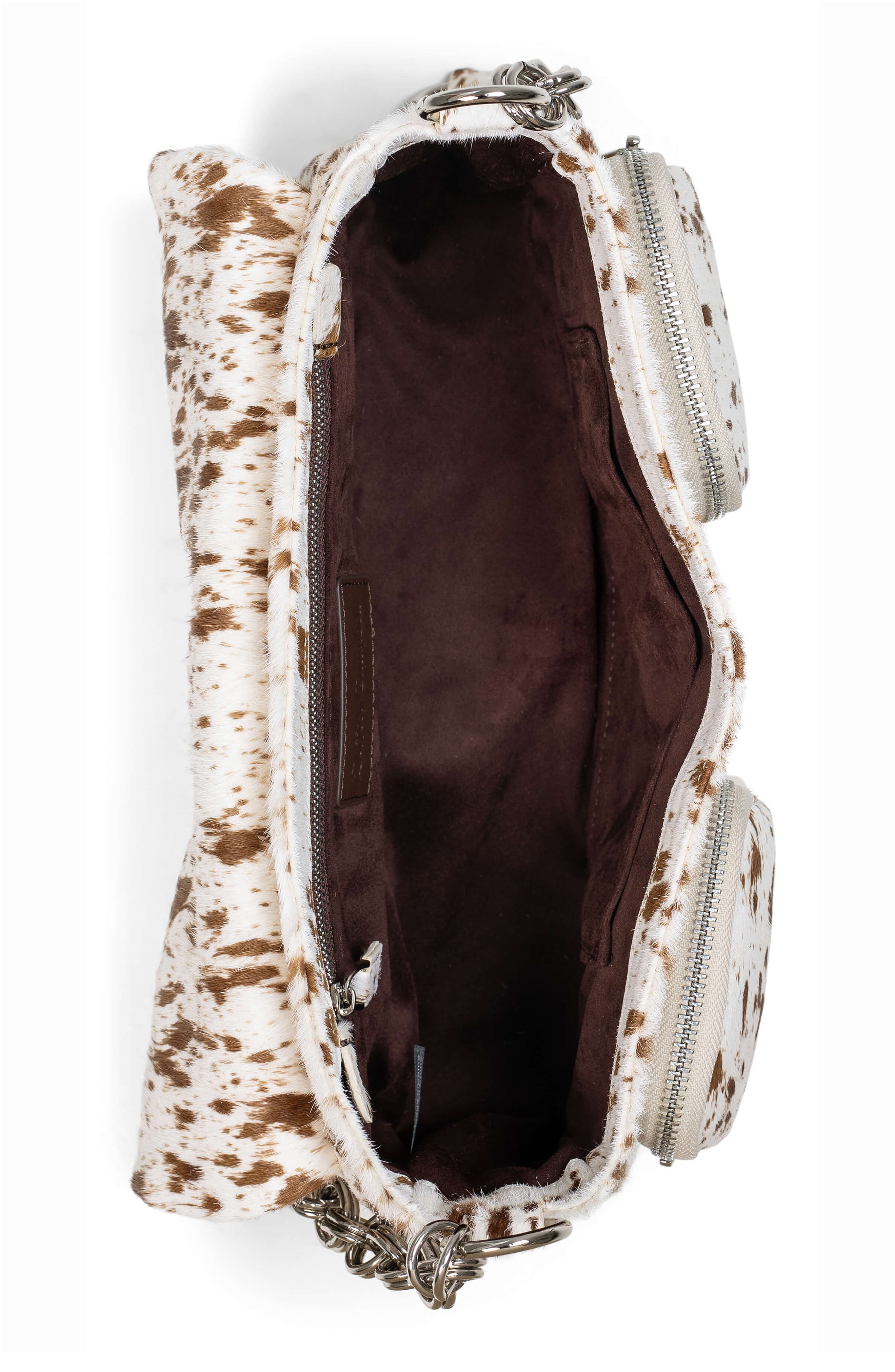 Jeffrey Campbell Night Out Genuin Calf Hair Shoulder Bag, Alternate, color, 