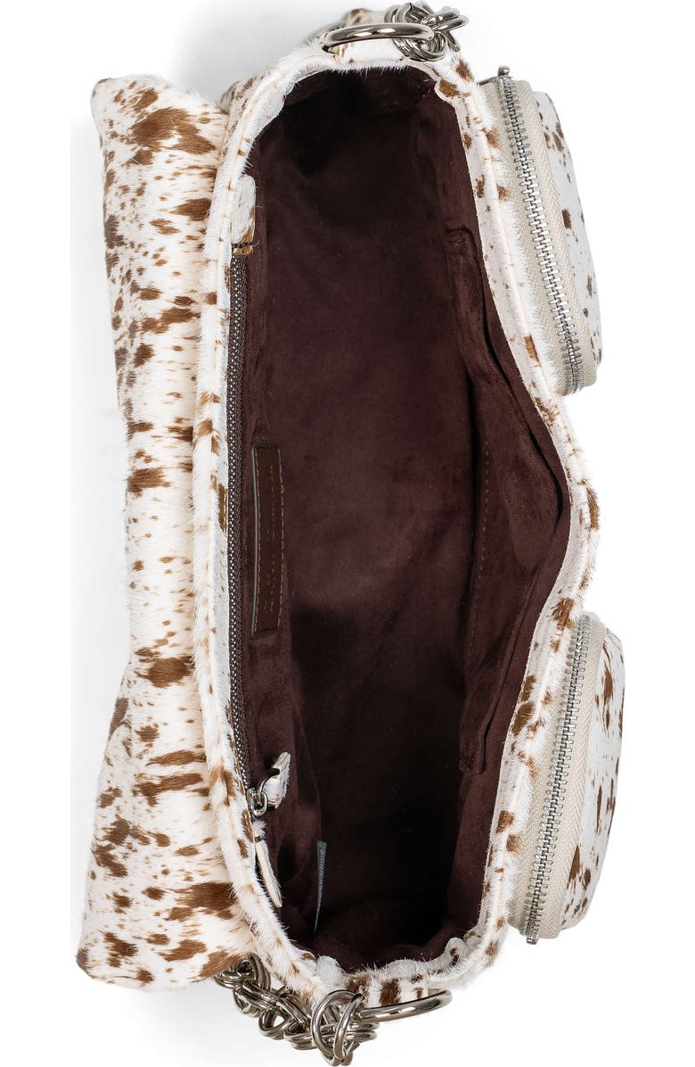 Jeffrey Campbell Night Out Genuin Calf Hair Shoulder Bag, Alternate, color,