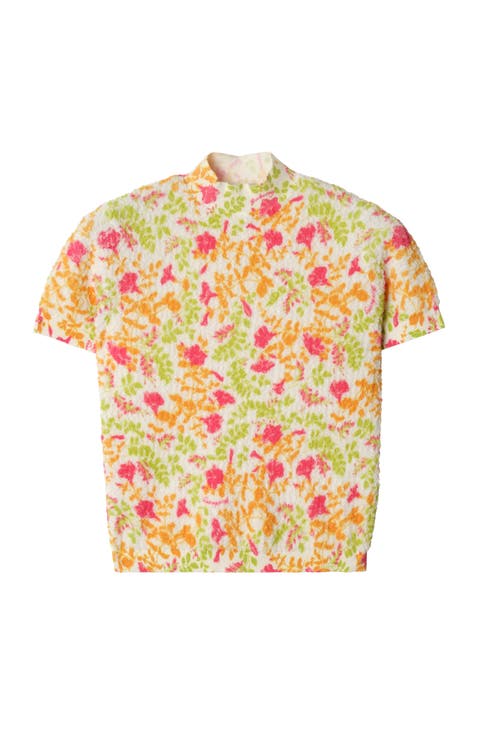 Floral Cotton Blend Top