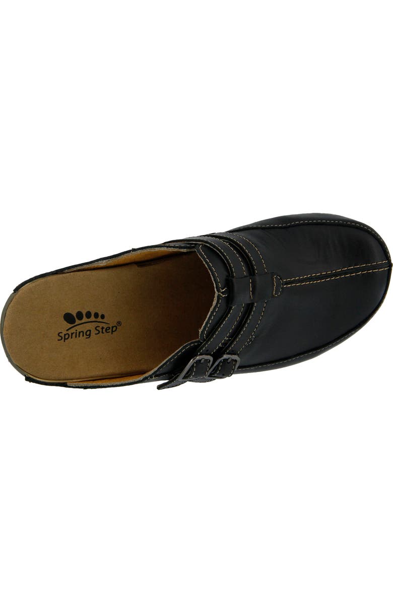 Spring Step Happy Clog, Alternate, color, Black Leather