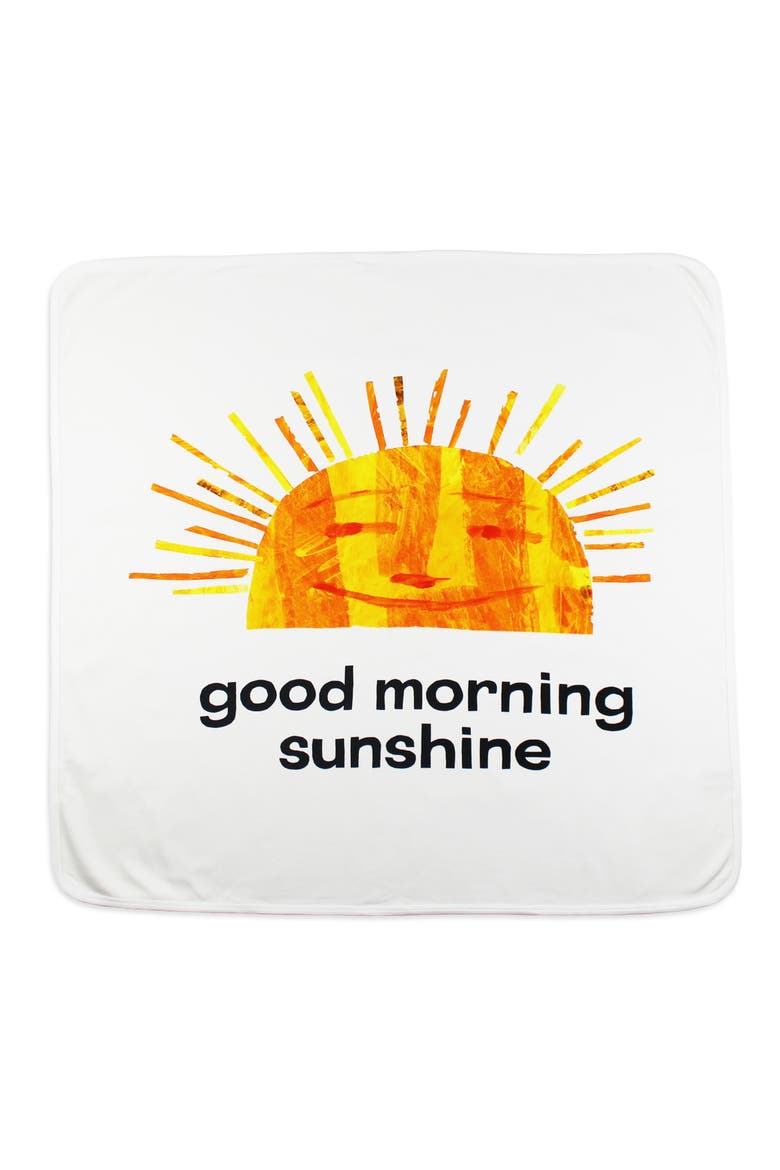 x 'The Very Hungry Caterpillar™' Print Organic Cotton Swaddle Blanket, Main, color, SUNNY DAY