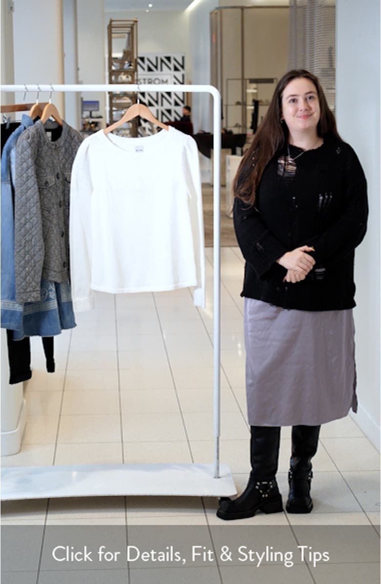 Sequin Yoke Sweater, sales video thumbnail