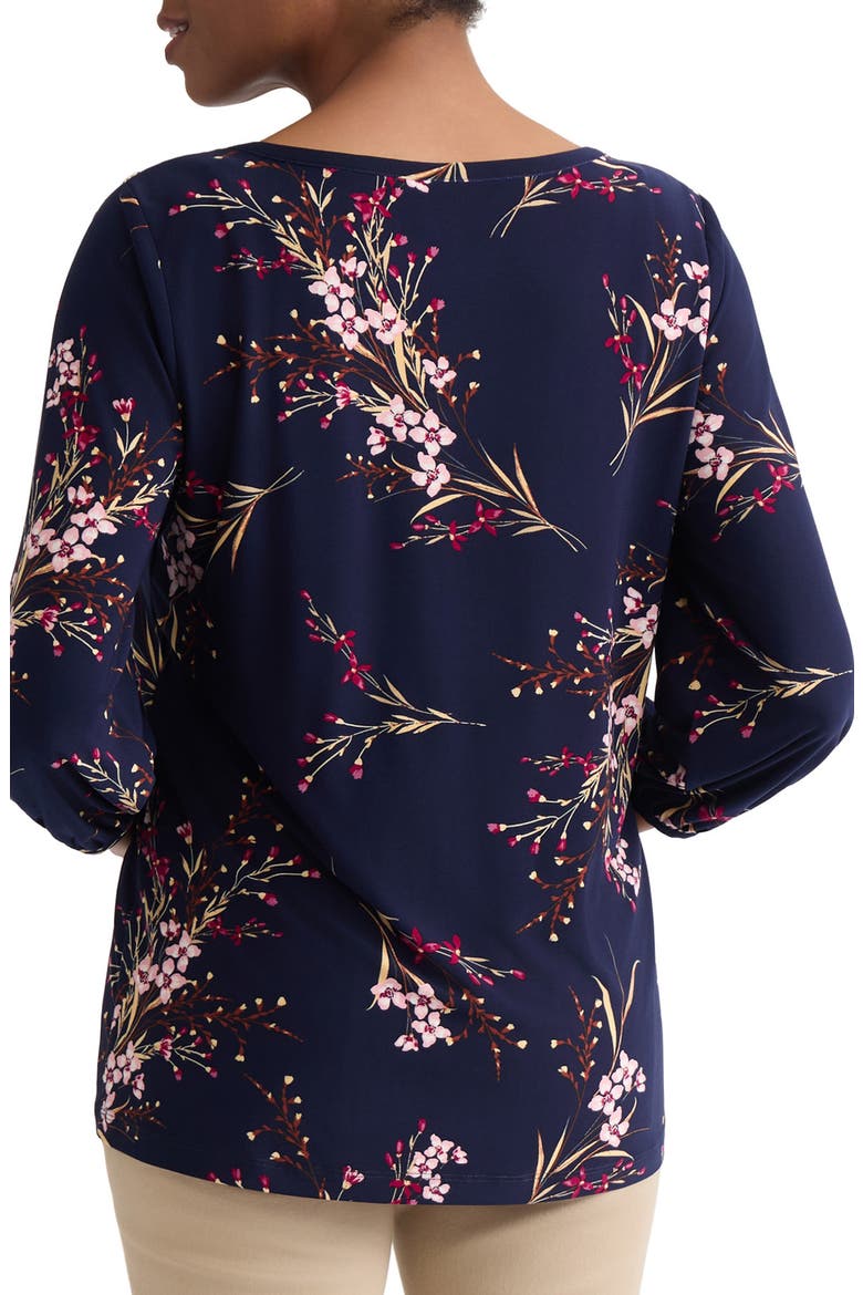 Print Top, Alternate, color, PACIFIC NAVY MULTI