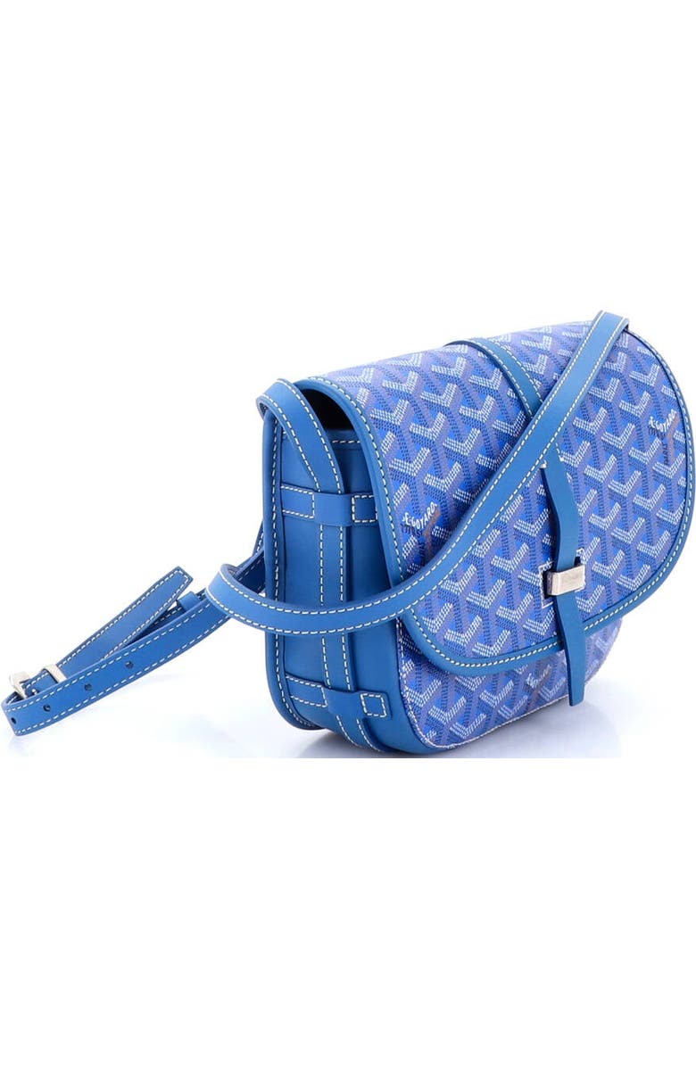 Pre-Owned Goyard Belvedere II Messenger Bag Coated Canvas PM, Alternate, color, Blue