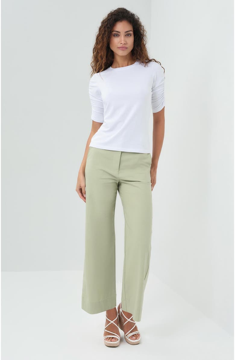 Anatomie Sophia Tshirt with Ruched Elbow Sleeves, Main, color, 