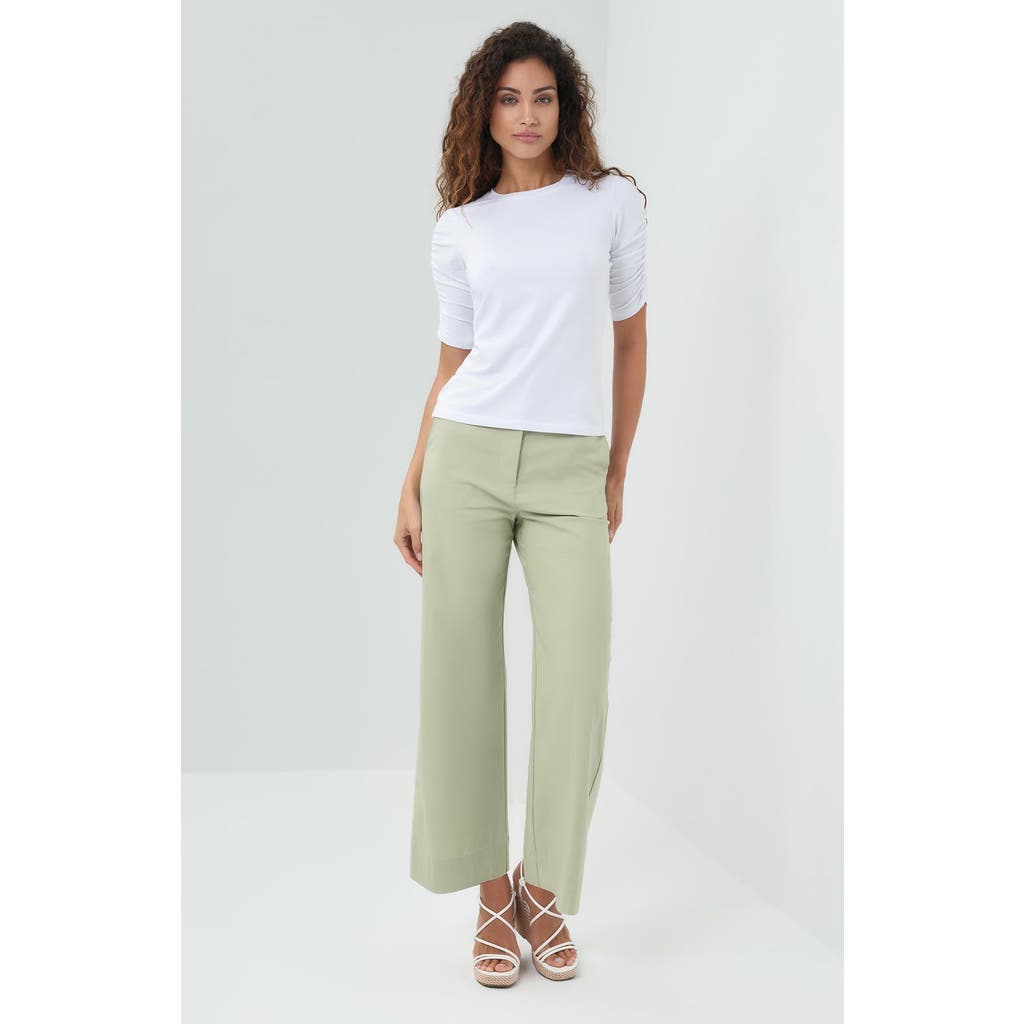 Anatomie Sophia Tshirt With Ruched Elbow Sleeves